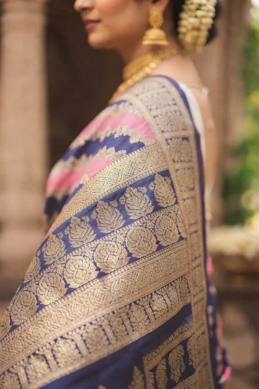Floral Jamdani Cotton Saree — photo 4