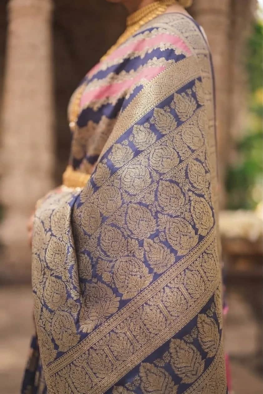 Floral Jamdani Cotton Saree — photo 5