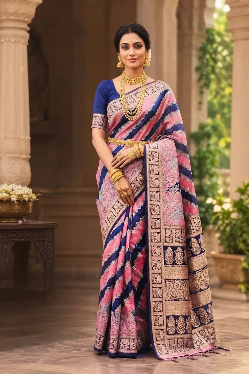 Floral Jamdani Cotton Saree